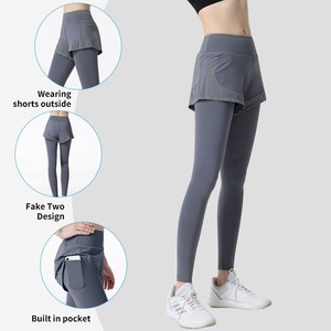Leggings de Yoga para Mujer, 2 Piezas, Cintura Alta, Leggings Deportivos para Correr, Ropa Deportiva de Secado Rápido - Product Image 3