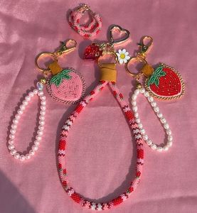 Bohemian Embroidery Beaded <b>Keychain</b> Handcrafted Beaded Key Holder with Premium Finish Elegant Handmade Embroidery Beaded Keychai - Product Image 6
