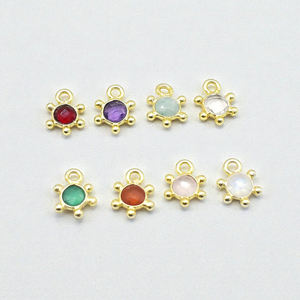 จี้เงินแท้ 925 ชุบทอง ประดับด้วยพลอยออนิกซ์สีดำ งานแฮนด์เมด สำหรับทำสร้อยคอและสร้อยข้อมือ - Product Image 2