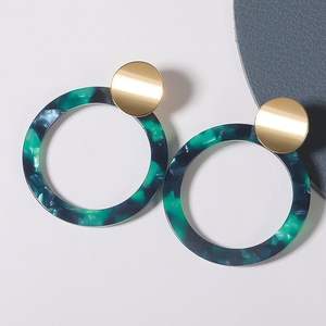 Pendientes de Resina Premium, Joyería Elegante Hecha a Mano para Fiestas, Uso Casual y Festivo, Durabilidad Prolongada - Product Image 1