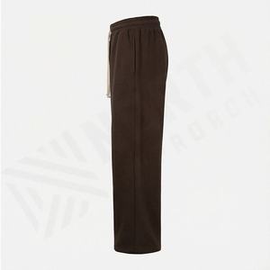 Pantalon de survêtement homme personnalisé style streetwear, en coton épais de haute qualité, délavé à l'acide, effet soleil, avec strass, bas résistant - Product Image 4
