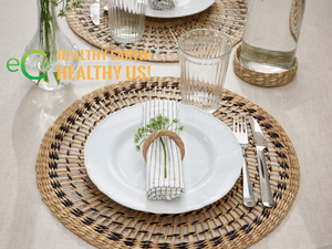 Eco2go Vietnam Woven Minimalist Aesthetic Table Pad Natural Sedge Grass, Water Hyacinth <b>Placemat</b> for Home and Hospitality - Product Image 3