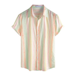 Chemise hawaïenne pour homme à manches courtes, motif floral tropical, boutonnée, idéale pour les vacances, les stations balnéaires et les activités de plein air - Product Image 1
