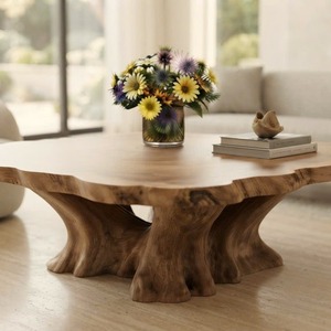 <b>Walnut</b> Tea <b>Table</b> Solid Wood Handcrafted Design Luxury Tea Ceremony <b>Table</b> Asian Inspired Living Room Furniture Natural Wood Grain - Product Image 5