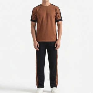 2026 Premium Men's Summer Sportswear Breathable 100% Cotton Sets Top Level Batch of Men Clothing in Cheap <b>Track</b> <b>Suit</b> Shirt Short - Product Image 1