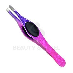 Pinzas para Vello Facial de Punta Inclinada en Rosa Vibrante con Agarre Suave y Cómodo y Cuerpo Resistente a la Oxidación - Product Image 6