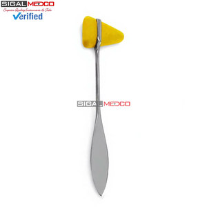 Marteau de réflexes Taylor jaune de 7,5 pouces, instrument médical chirurgical en acier inoxydable de qualité allemande pour diagnostic neurologique - Product Image 6