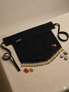 Black <b>Silk</b> Solid Long Beaded Edge Traditional Muslim Shawl <b>Scarf</b> Wrap Headscarf for Daily Wear - Product Image 5
