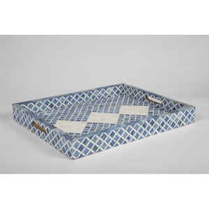 Bandeja para servir con incrustaciones de hueso de madera MDF de alta calidad hecha a mano para cocina o restaurante para uso en mesa WONDER OVERSEAS - Product Image 3