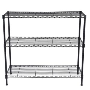 Scaffale Metallico a 3 Ripiani Regolabili, Design Moderno per Casa, Ufficio, Cucina, Bagno, Nero, per Conservazione Attrezzi - Product Image 3