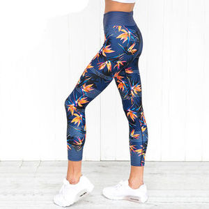 Leggings imprimés personnalisés avec motif d'oiseaux, pantalons de yoga pour femmes, extensibles, respirants, pour toutes les saisons - Product Image 1