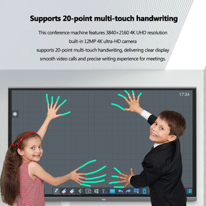 Tableau blanc interactif intelligent à double système de 85 pouces, écran plat interactif avec <span class=keywords><strong>OPS</strong></span>, tableau blanc tactile 4K pour le bureau et l'école - Product Image 5