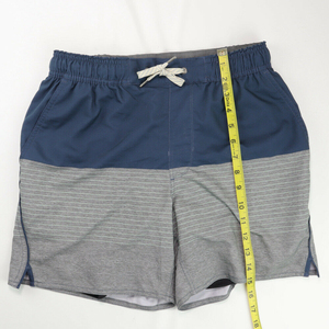 Shorts de Playa para Hombre, de Secado Rápido, con Bloques de Color, Cordón Ajustable, Franja Lateral Tejida, Spandex, Poliéster, Cintura Media, Corte Corto - Product Image 6
