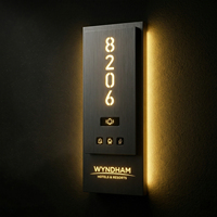 Plaque de porte d'hôtel personnalisée en aluminium avec clochettes « Ne pas déranger », idéale pour les auberges et les appartements