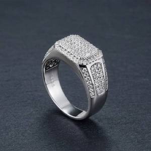 Anillo de Compromiso de Diamante Ovalado Moissanite VVS1, Anillo de Boda de Plata de Ley S925 para Hombre, Anillo de Joyería con Diamantes - Product Image 6