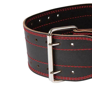 Ceinture de musculation en cuir en gros avec boucle en acier, support réglable antidérapant et robuste pour la gym, le soulevé de terre et la force athlétique - Product Image 4