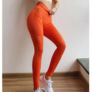 Nouveau design 2026 – Leggings de sport sexy pour femme, sans couture, confortables, respirants, séchage rapide, en tissu tricoté, avec logo - Product Image 3