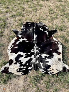Genuine Salt & Pepper Cowhide Rug, Speckled Brazilian Cow Hide Rug Cow Skin Leather Hide Rugs in Natural Cow Skin Cowhide - Product Image 5