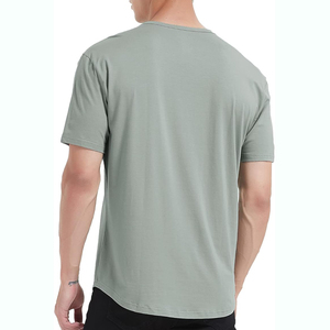 Suministro directo de fábrica, camisetas para hombre en grandes cantidades, diseño liso, camisetas para hombre con cuello redondo, ropa diaria para hombre en venta - Product Image 4