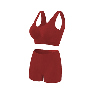 Ensembles de maillots de bain et de sport pour femmes grandes tailles 2025, très demandés, pour le fitness, le yoga et la plage, couleurs unies, respirants, taille élastique, anti-UV - Product Image 6