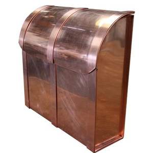 Buzón de Correo de Cobre para Exteriores, Hecho a Mano, Decorativo, de Metal, Buzón de Cobre Artesanal, Buzón de Correo Vintage para Montar en la Pared Exterior - Product Image 4