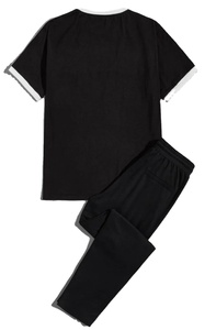 Custom Classic <b>Piping</b> Mens Pajamas High Quality Bamboo Pyjamas Knitted Mens Pajama Set Collection From Bangladesh - Product Image 3