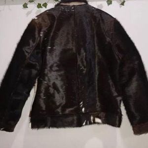 Veste en cuir de vachette de luxe pour homme, veste en cuir de vachette élégante, tenue décontractée d'hiver, veste en cuir de vachette moderne - Product Image 4