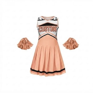 Tenue de Cheerleading Énergique pour Femmes et Filles – Débardeur Col V, Jupe Plissée, Accessoires – Vêtements de Sport d'Équipe, Danse – Vente en Gros - Product Image 1