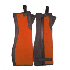 Custom Genuine Leather <b>Half</b> <b>Chaps</b> Breathable Cowhide Equestrian Riding Gaiters High Quality Horse <b>Chaps</b> LHC-0062 - Product Image 4