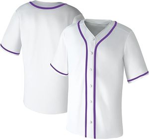 Camisetas de Béisbol Lisas para Hombre, Manga Corta, Estilo Hip Hop, Deportivas, Casuales, con Botones, Uniformes, Transpirables, Hechas en Pakistán - Product Image 1