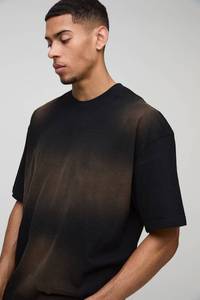 เสื้อยืดพรีเมียมผ้าฝ้าย 100% ทรงปกติ สไตล์วินเทจ ลุคสตรีทแวร์ สำหรับผู้ชาย คุณภาพสูง ผ้าเทอร์รี่ OEM ซักแล้วไม่หดตัว - Product Image 3