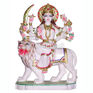 ดูร์ก้า มาตา พระแม่แห่งความงามที่งดงาม |   รูปปั้นดูร์กามาห์หินอ่อนสุดหรูหรา – มาลียาส - Product Image 1