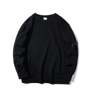 Sweat-shirt décontracté en coton pour homme, motif uni, fabrication OEM, respirant, écologique, coupe-vent, teinture unie, prix abordable - Product Image 6