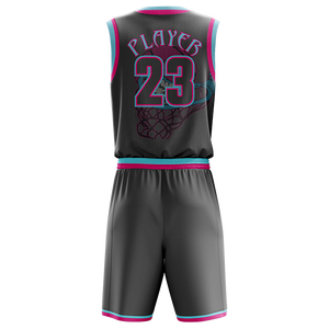 Uniforme de basket-ball personnalisé de haute qualité – Maillot et short d'équipe sublimés 100 % polyester - Product Image 2