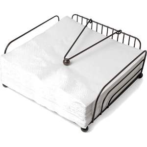 Portarrollos de Papel de Metal Negro Rústico, Diseño de Lujo Hecho a Mano y Ecológico, Perfecto para Decoración de Cocina con Estilo Rústico y Temática Campestre - Product Image 1