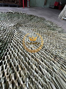 Paraguas de hierba Cogon hecho a mano de Vietnam ecológico, sombra para exteriores, precio barato, sombrilla de playa de paja con hoja de palma de Vietnam - Product Image 3