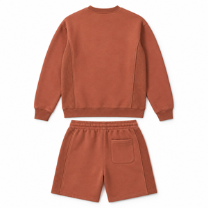 ชุดเซ็ตเสื้อสเวตเชิ้ตผ้าฝ้ายพรีเมียมสำหรับผู้ชาย กางเกงขาสั้นลำลองสองชิ้น เสื้อฮู้ดดี้ กางเกงขาสั้น ชุดลำลองฤดูร้อน สตรีทแวร์ แอคทีฟแวร์ คอลเลคชั่น - Product Image 2