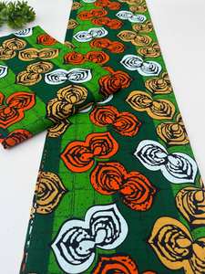 Auténtica Tela Africana Nigeriana con Estampado de Cera y Algodón Ankara, Patrones Audaces para el Mercado de Ropa en Sudáfrica - Product Image 4