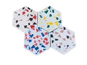 Posavasos de mármol de nuevo estilo, regalo de Calidad única, posavasos de mármol personalizado, piedra y incrustaciones de Metal del fabricante indio - Product Image 6