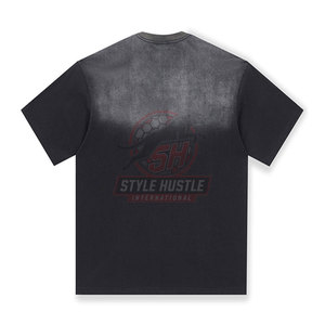 Nouveauté 2026 : T-shirts décontractés pour hommes, effet délavé soleil, respirants, pour l'été - Product Image 6