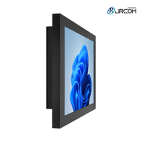 Monitor Industrial JRCOM de 24 Pulgadas, Panel PC con Intel Core I5-8250U, 4GB de RAM, 128GB, Pantalla Táctil Resistente, Soporte de Pared VESA, en Stock