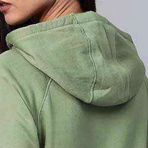 Sweat-shirt à capuche pour femme Wearpex, lavage acide, broderie personnalisée, imprimé, 100% coton molletonné 400g, streetwear éco-responsable - Product Image 6