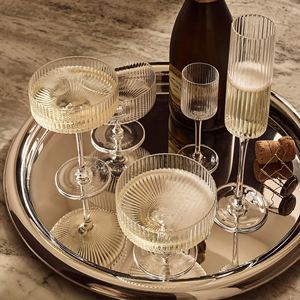 Wholesale Luxury Round <b>Silver</b> Metal Serving Tray Bulk Hotel Platter with Elegant High Polished <b>Mirror</b> Finish Modern Home Decor - Product Image 3