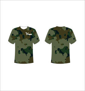 Camiseta de Camuflaje de Manga Corta para Hombre FEROCIOUS, Cuello Redondo, Corte Regular, Transpirable, Diseño Estampado, Venta al Por Mayor, OEM, Personalizada - Product Image 1