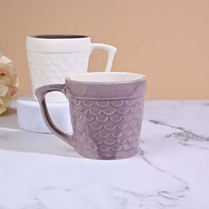 Lovely Double Wall Glass Cup Set of 2 Soft Amber Pink Scale Straws Microwave Safe Eco-Friendly <b>Ceramic</b> <b>Mugs</b> Flowered Pattern - Product Image 5