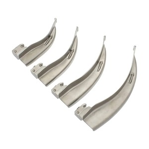 Ensemble de 9 lames de laryngoscope en acier à fibres optiques Mac et Miller avec 2 poignées, instruments médicaux en acier inoxydable allemand par Tegra - Product Image 4