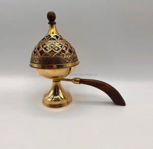 Wholesale Luxury Customized Brass Incense <b>Burner</b> or Holder Arabic High Quality Modern Decorative Incense <b>Burner</b> & Home Fragrance - Product Image 1