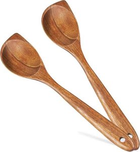Cuchara de Cocina de Madera Natural, Acabado Lacado Seguro para Alimentos, Utensilio de Cocina Hecho a Mano, Suministro al por Mayor - Product Image 6
