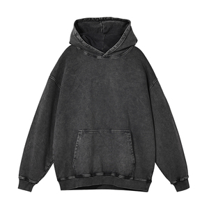 Sudadera con Capucha de Alta Calidad con Lavado Ácido Personalizado para Hombre, 100% Algodón, Estilo Urbano, Talla Grande y Antiencogimiento, Precio Razonable - Product Image 2