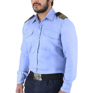 Camisa de guardia de seguridad con logotipo en el pantalón, 100% poliéster, forro ligero, uniforme de verano para hombre en venta a bajo precio. - Product Image 4